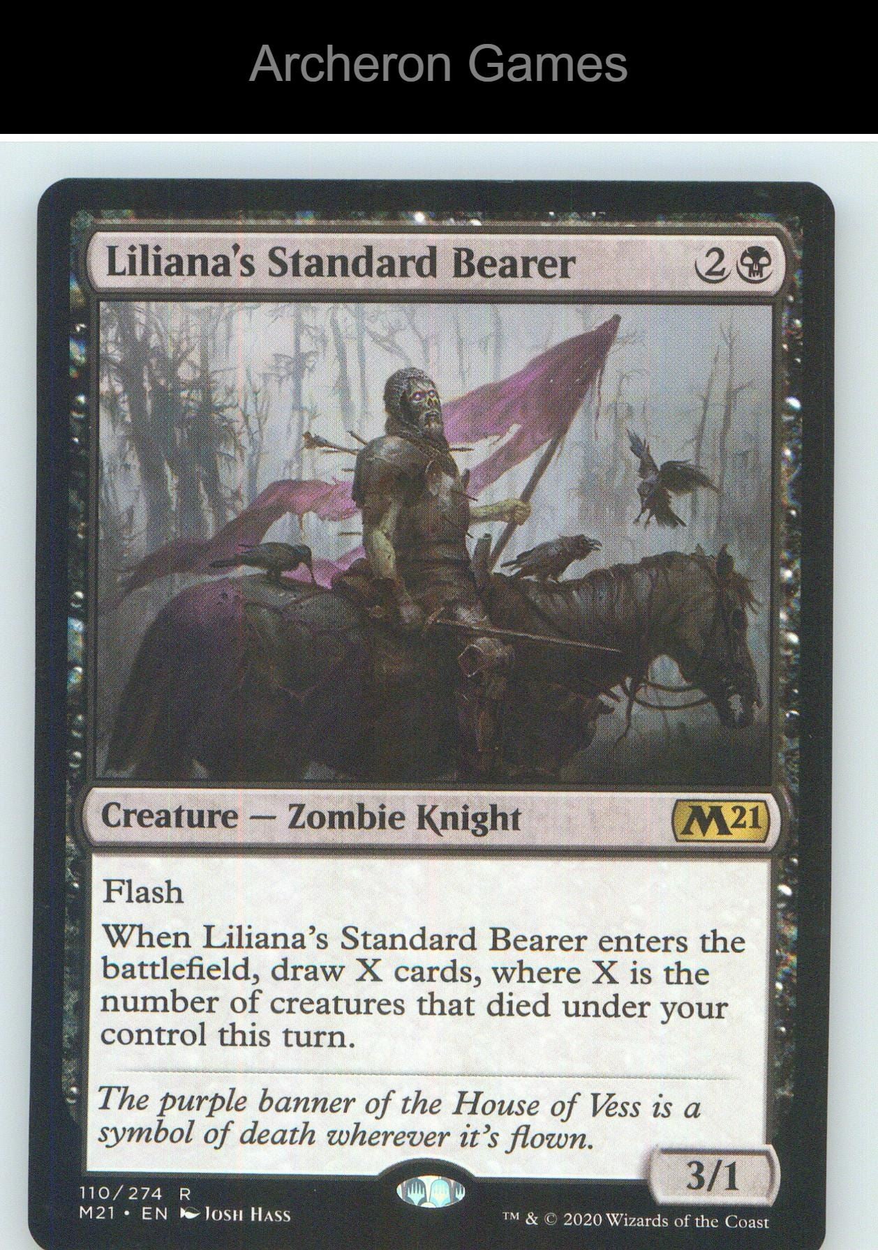 Liliana's Standard Bearer M21 110 R MTG Card NM/EX+