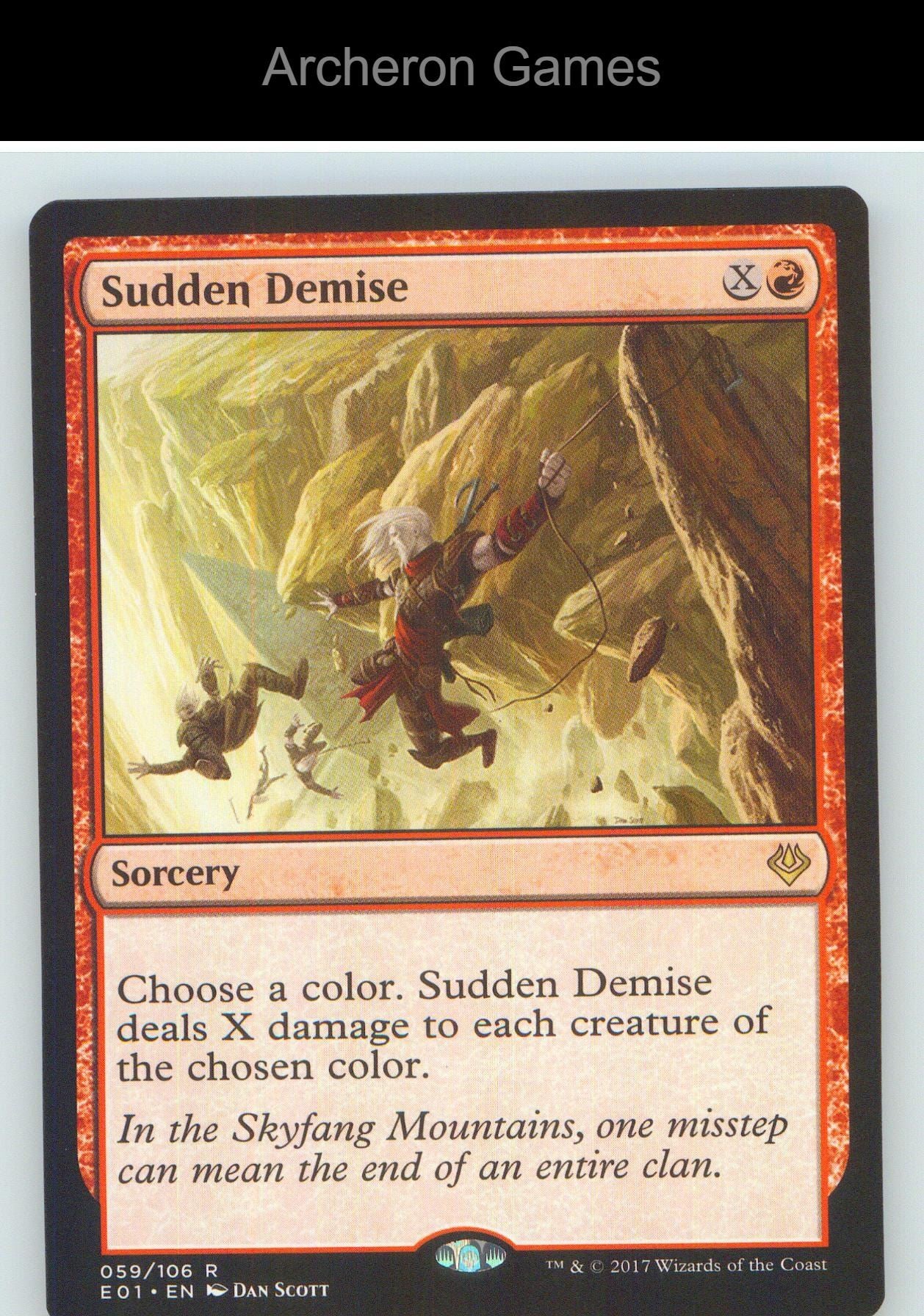Sudden Demise E01 59 R MTG Card NM/EX+