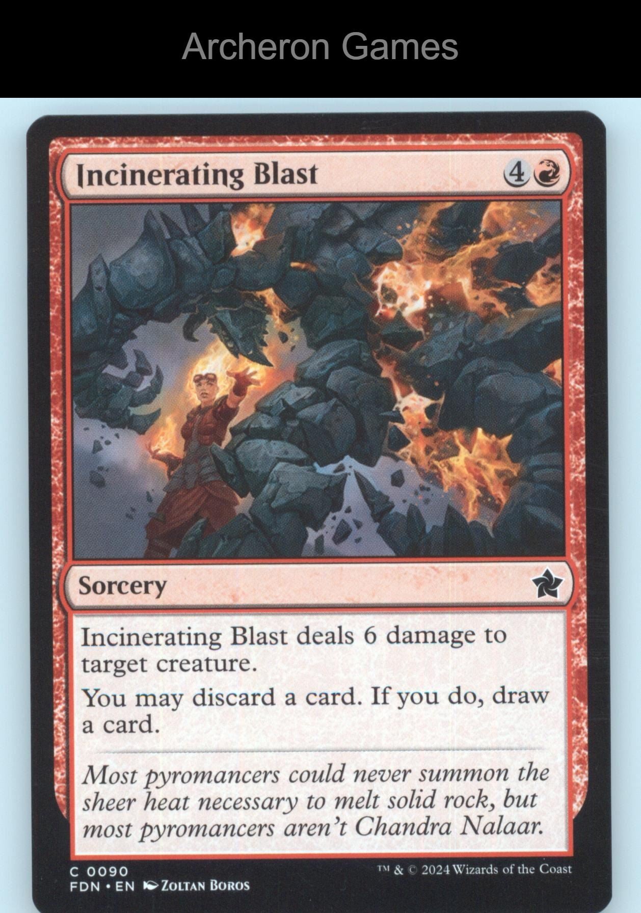 Incinerating Blast FDN 90 C MTG Card Foundations