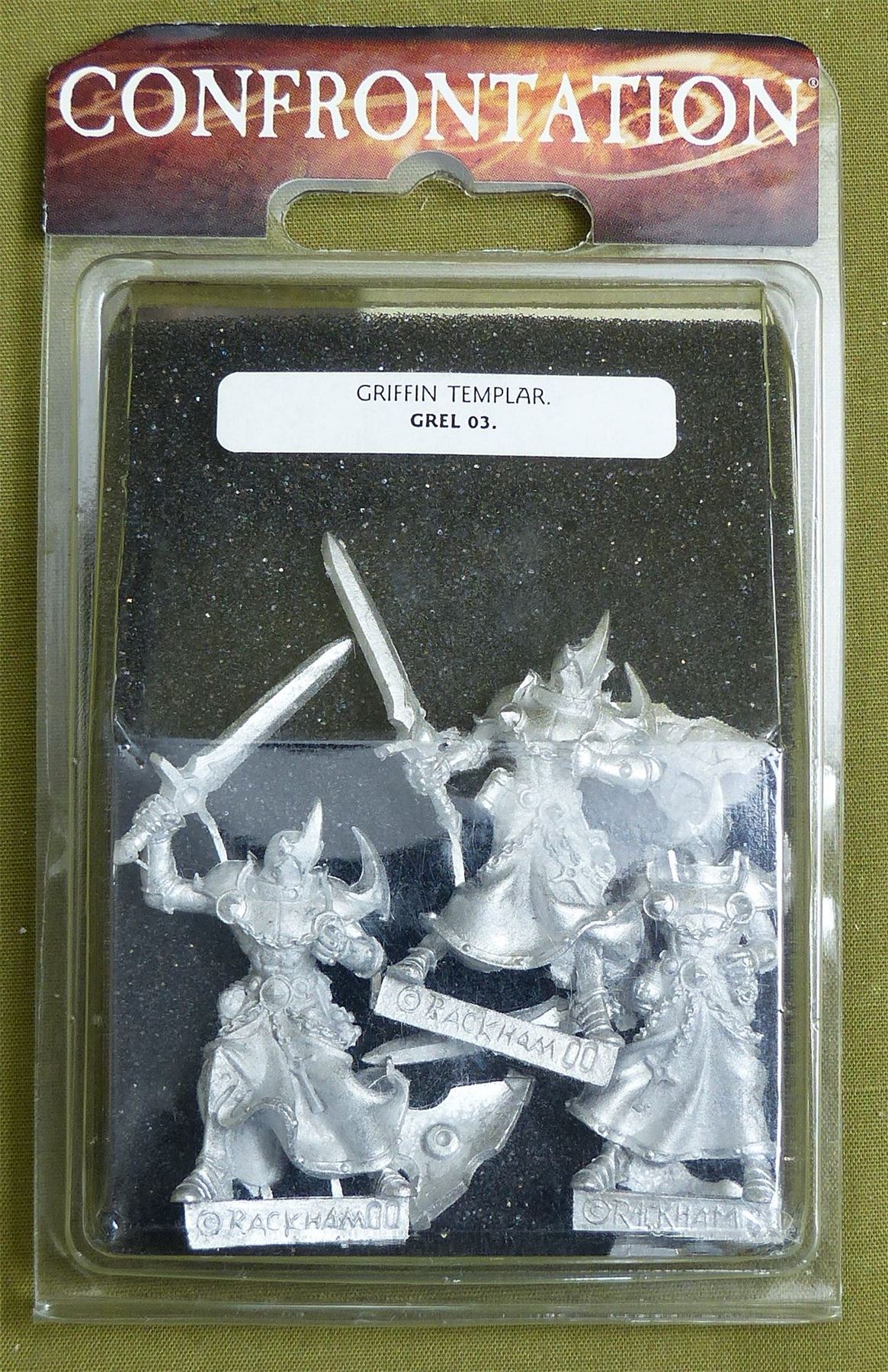 Confrontation: Griffin Templar Blister - Rackham Metal Minis OOP #25R