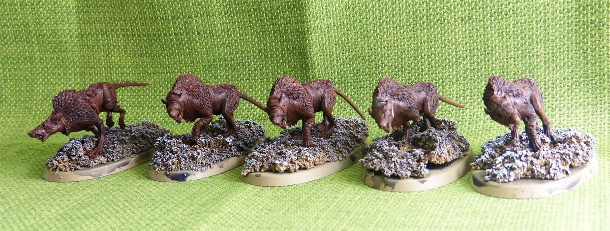 OOP Forge World - Rat Wolves - 5 models - Warhammer AoS 40k #DX