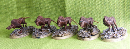 OOP Forge World - Rat Wolves - 5 models - Warhammer AoS 40k #DX