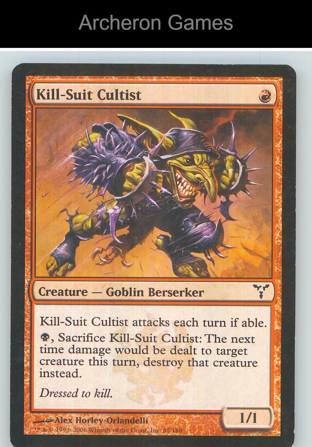 Kill-Suit Cultist DIS 65 C MTG Card NM/EX+