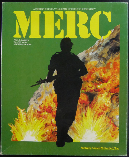 MERC: Modern Roleplaying Game of Country Insurgency OOP - Fantasy Games Limited #223