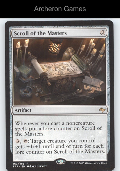 Scroll of the Masters 163 R MTG Card Fate Reforged