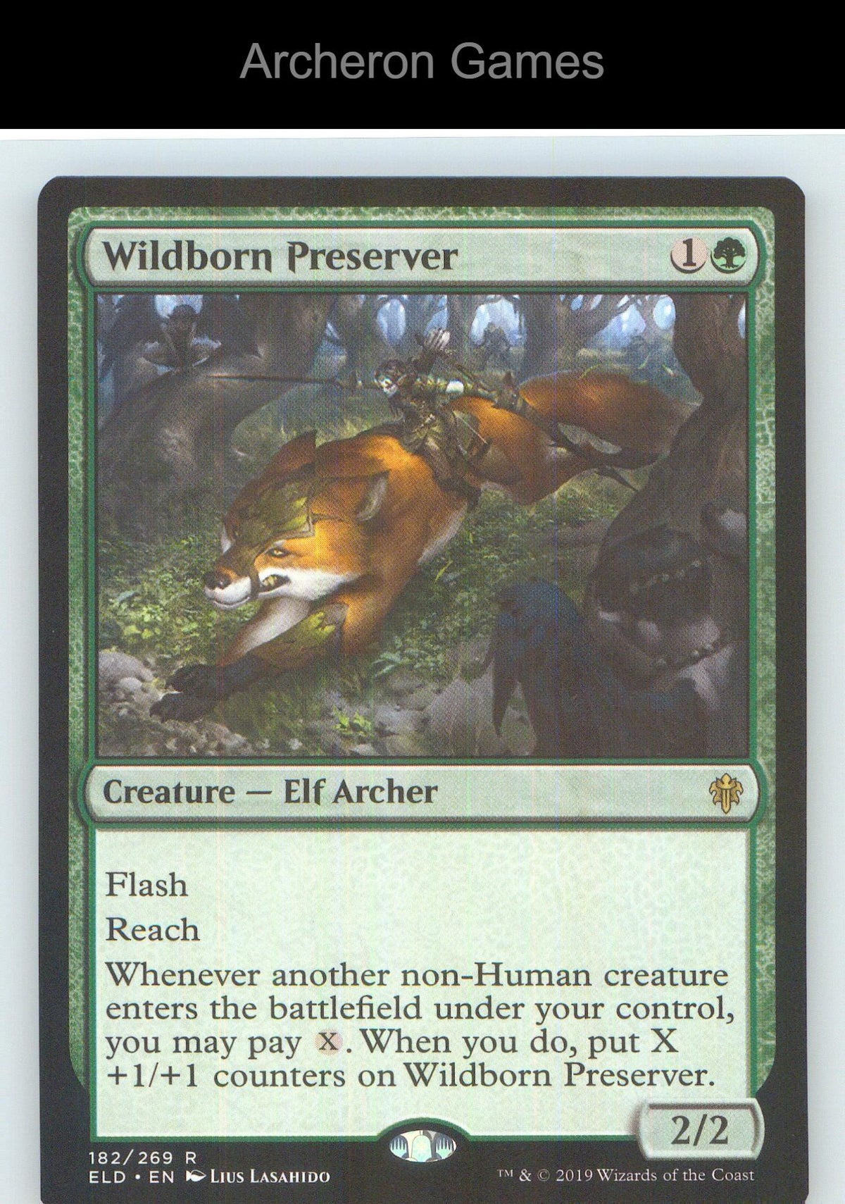 Wildborn Preserver ELD 182 R MTG Card NM/EX+