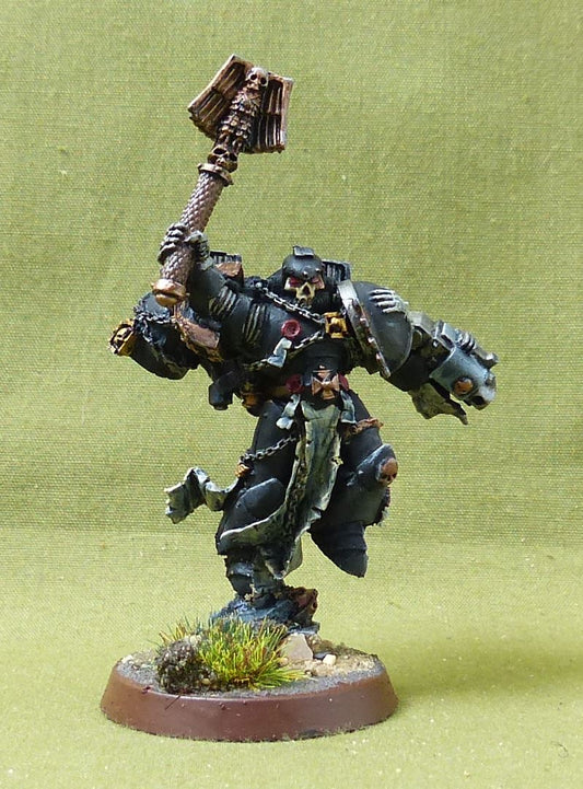 Chaplain with Jump Pack painted Finecast OOP - iron Hands - Warhammer 40K #73F