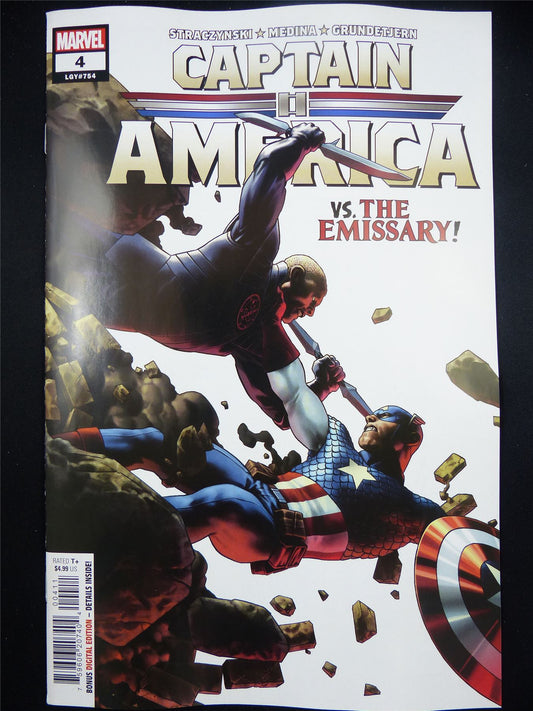 CAPTAIN America #4 - Feb 2024 Marvel Comic #1J2