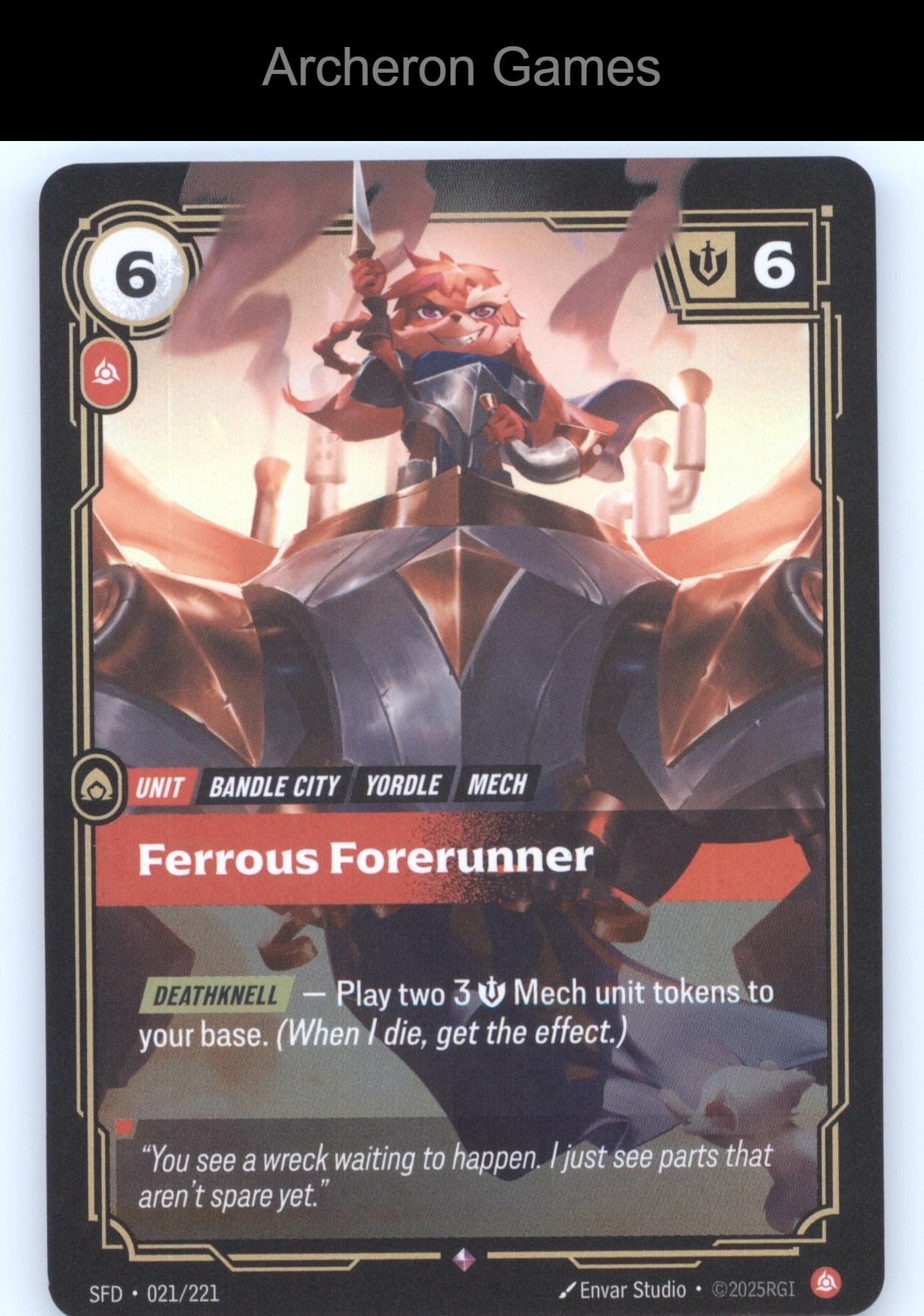 Ferrous Forerunner SFD 021/221 R  Card Spiritforged