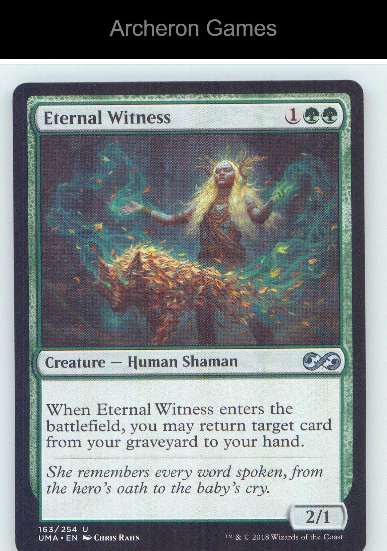 Eternal Witness UMA 163 UC MTG Card NM/EX+