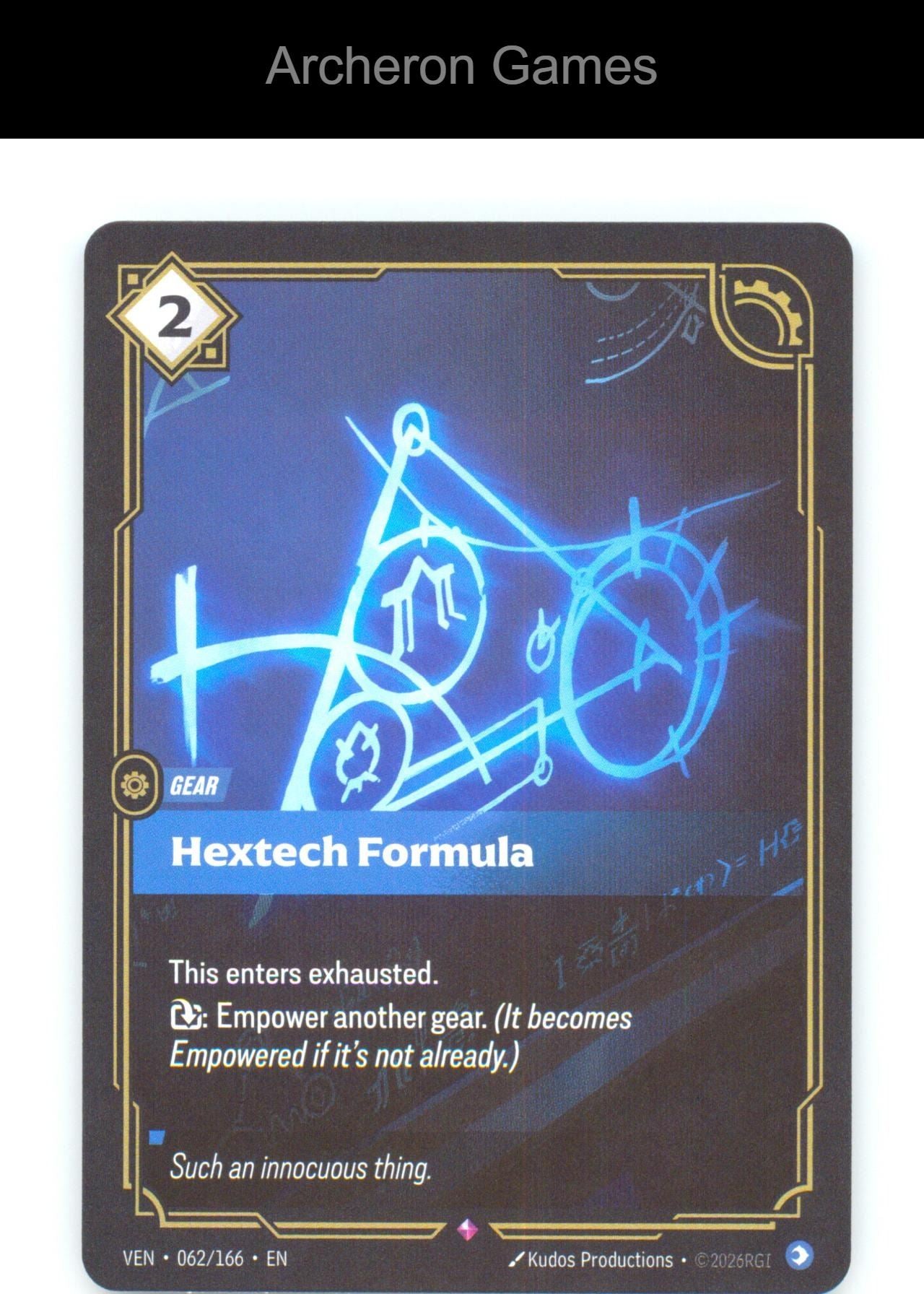 Hextech Formula VEN 062/166 R Vendetta Riftbound Card Foil