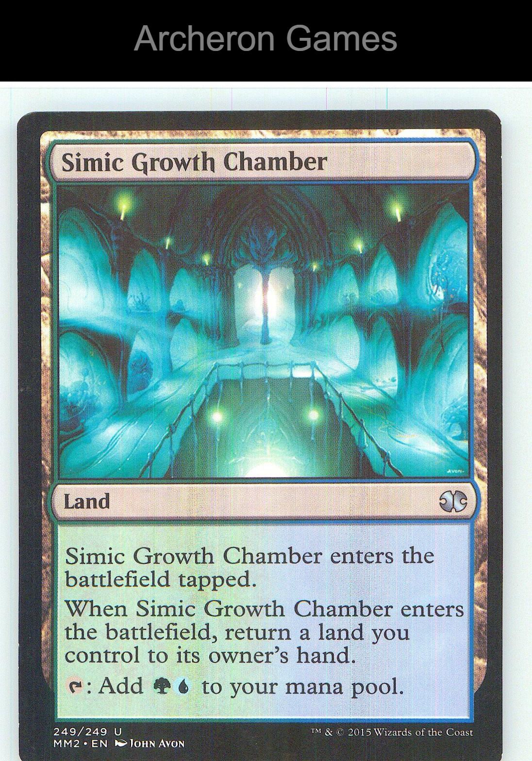 Simic Growth Chamber MM2 249 UC MTG Card NM/EX+
