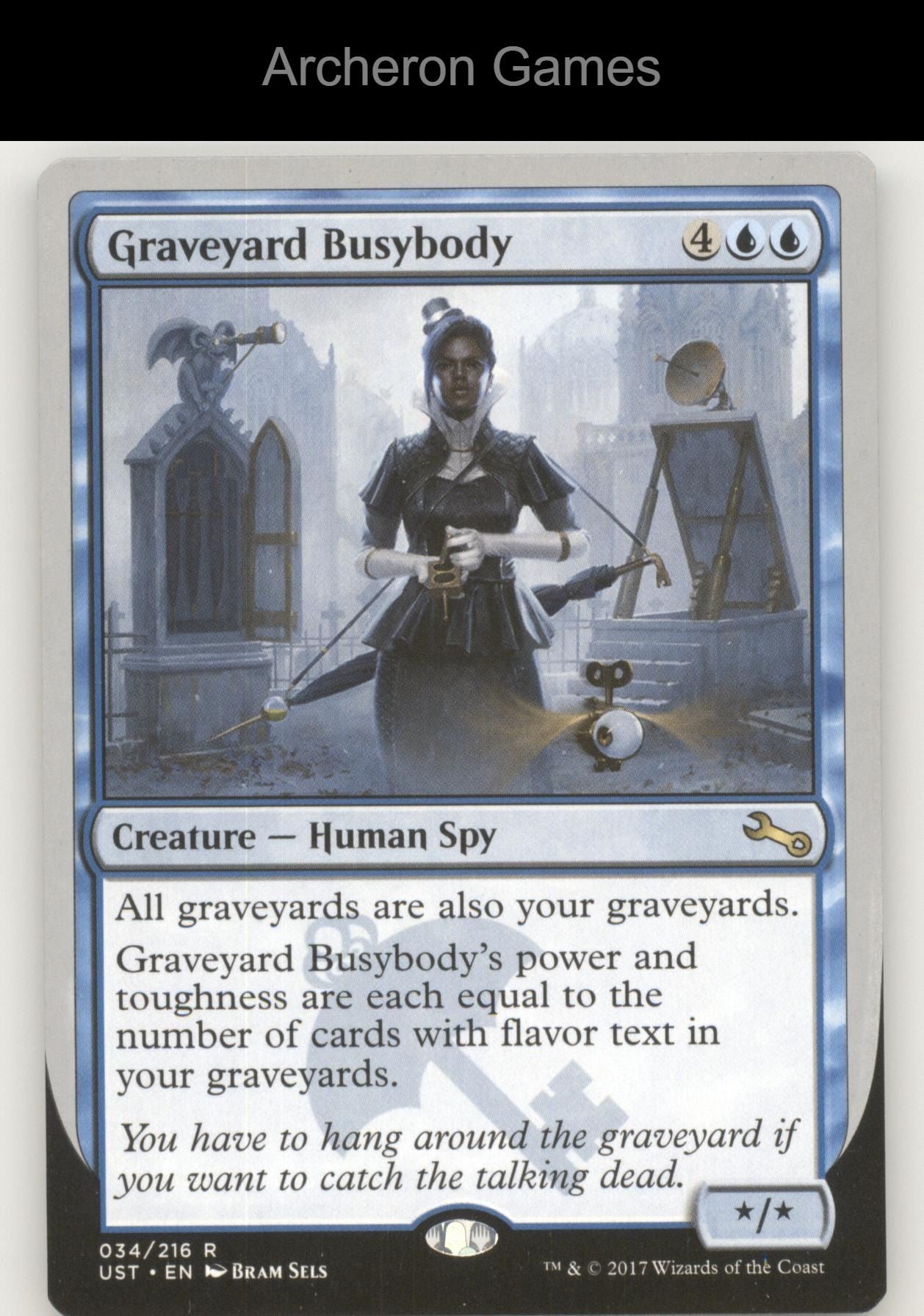 Graveyard Busybody 34 R MTG Card Unstable