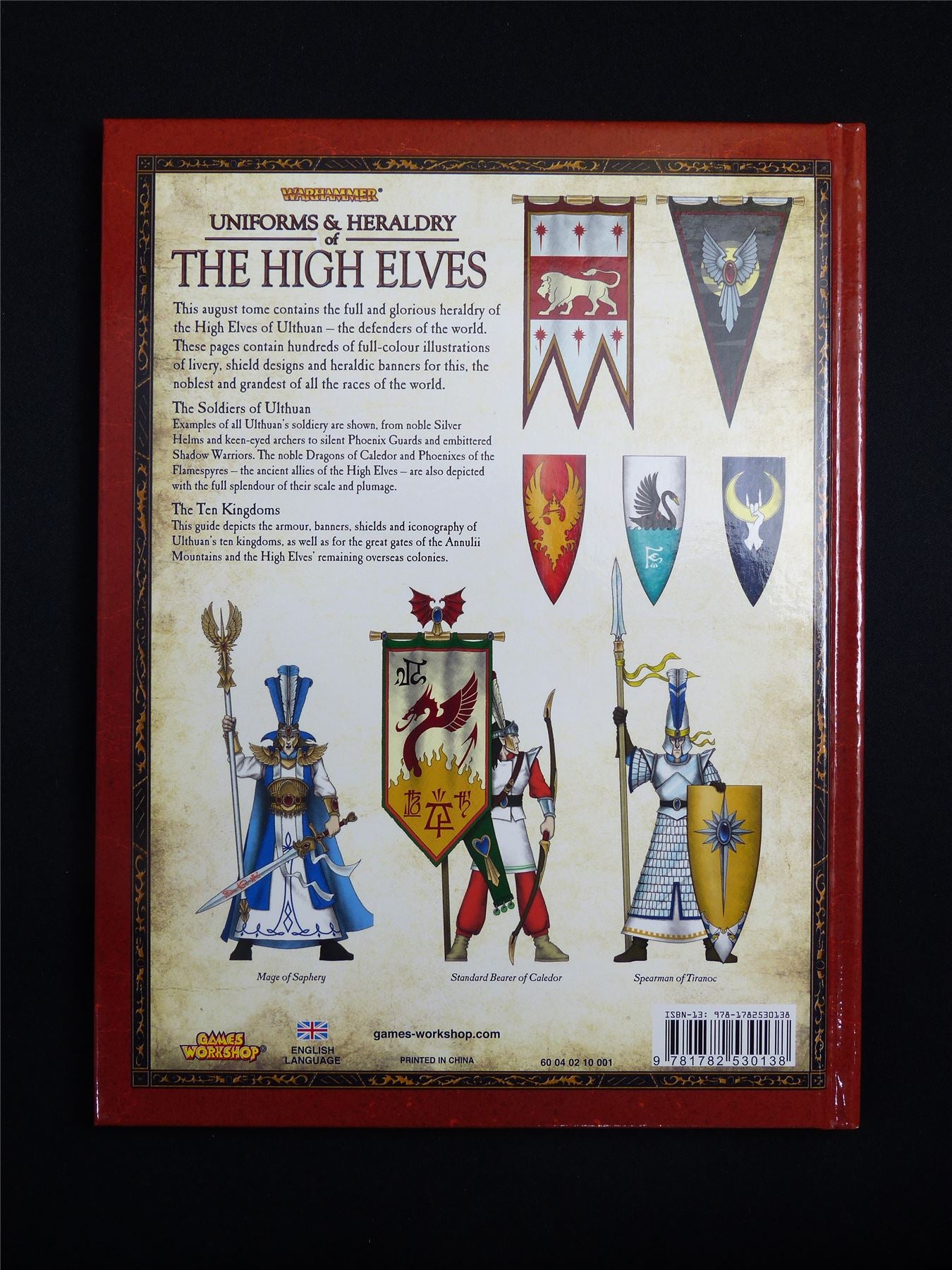 Uniforms & Heraldry of the High Elves Hardback - Warhammer Old World #1GV