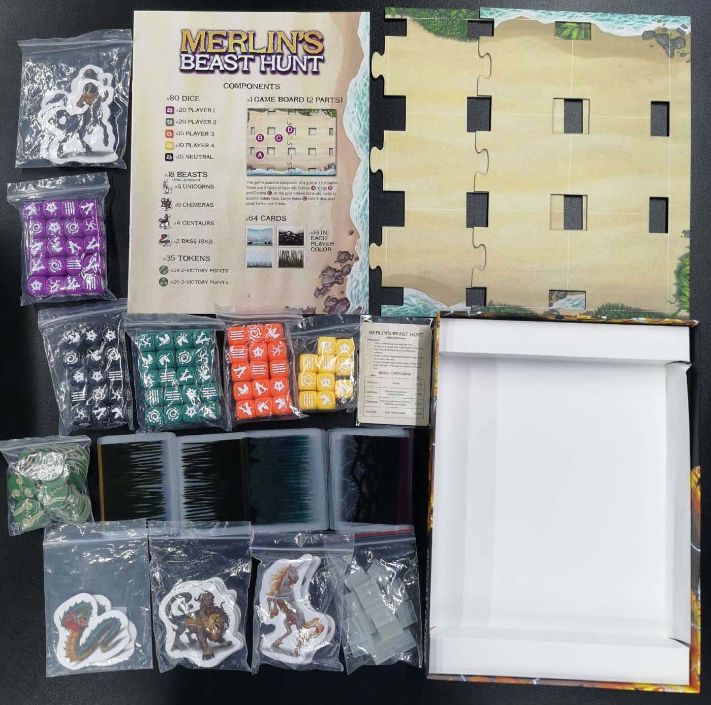 Merlin's Beast Hunt - Board Game #6WZ