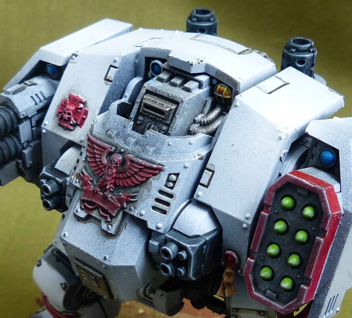 Primaris Redemptor Dreadnought painted - White Scars - Warhammer 40K #4PF