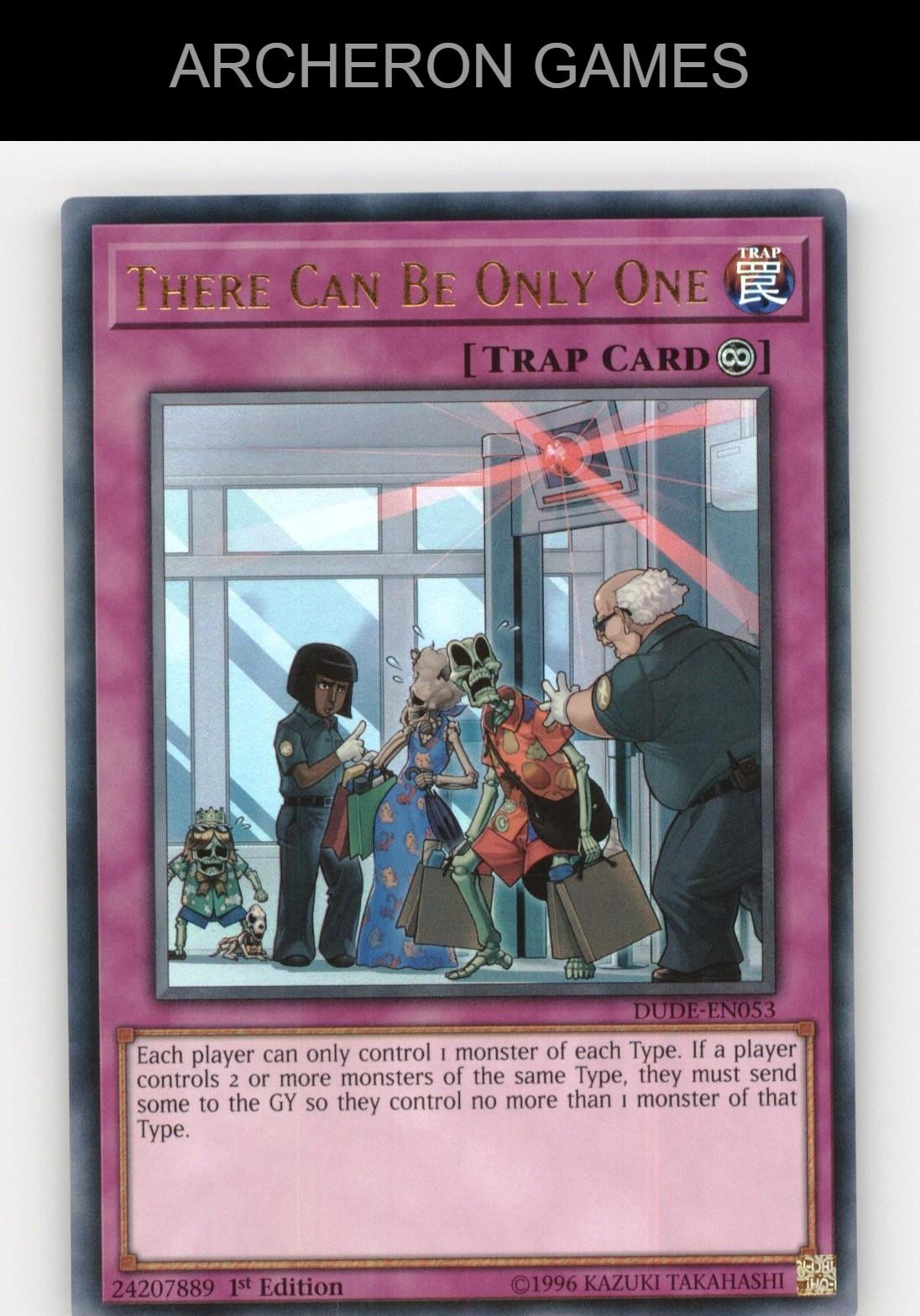 There Can Be Only One Ultra Rare YUGIOH Card