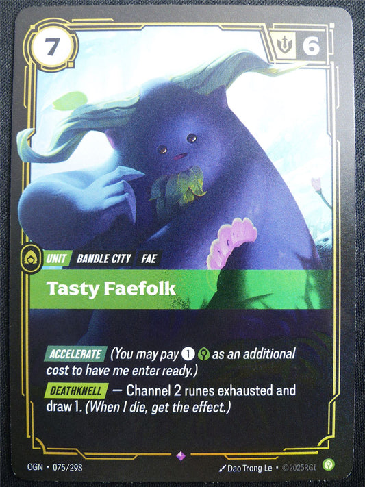 Tasty Faefolk 075/298 Epic Rare Foil - OGN - Riftbound Card #2DZ