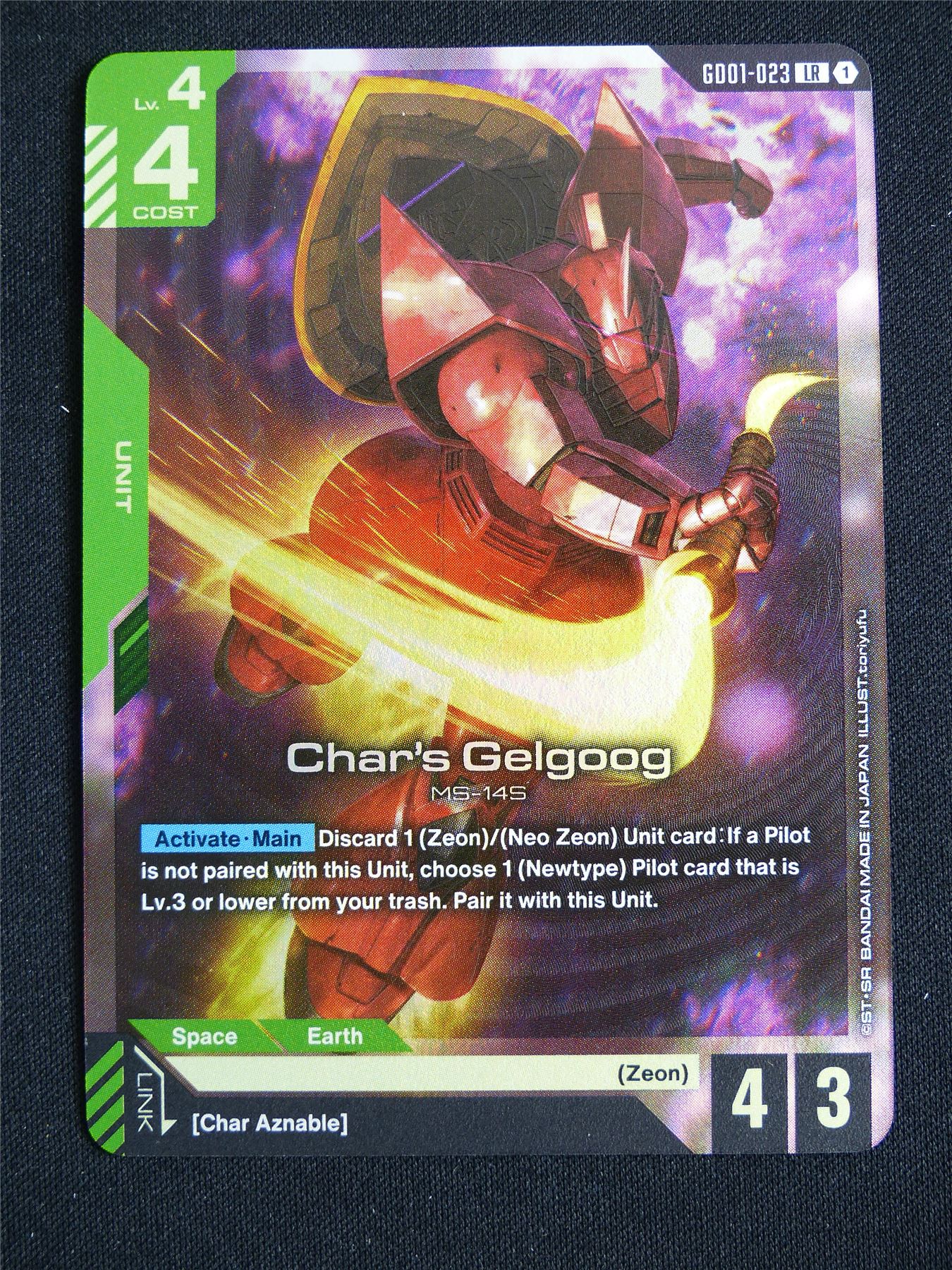 Char's Gelgoog GD01-023 LR - Gundam Card #5F0