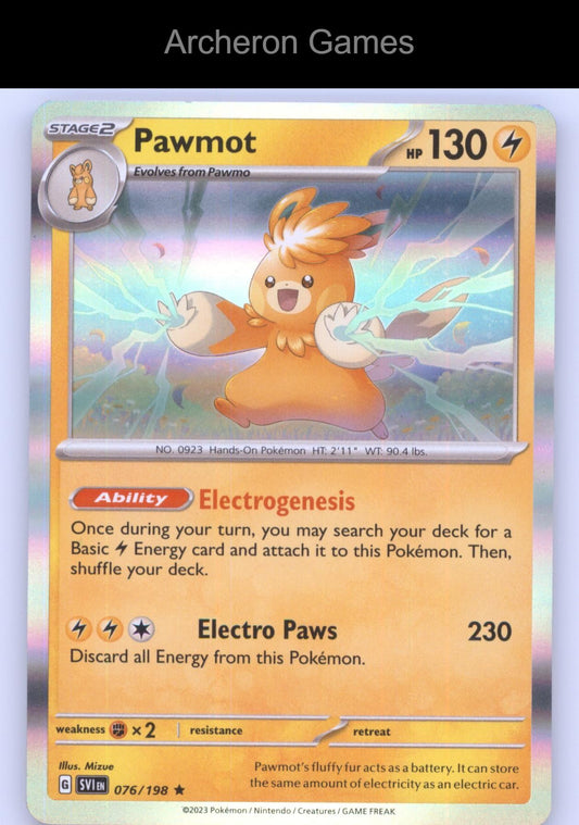 Pokemon Card Pawmot (Line Holo) MCAP 076/198 R Miscellaneous Cards & Products