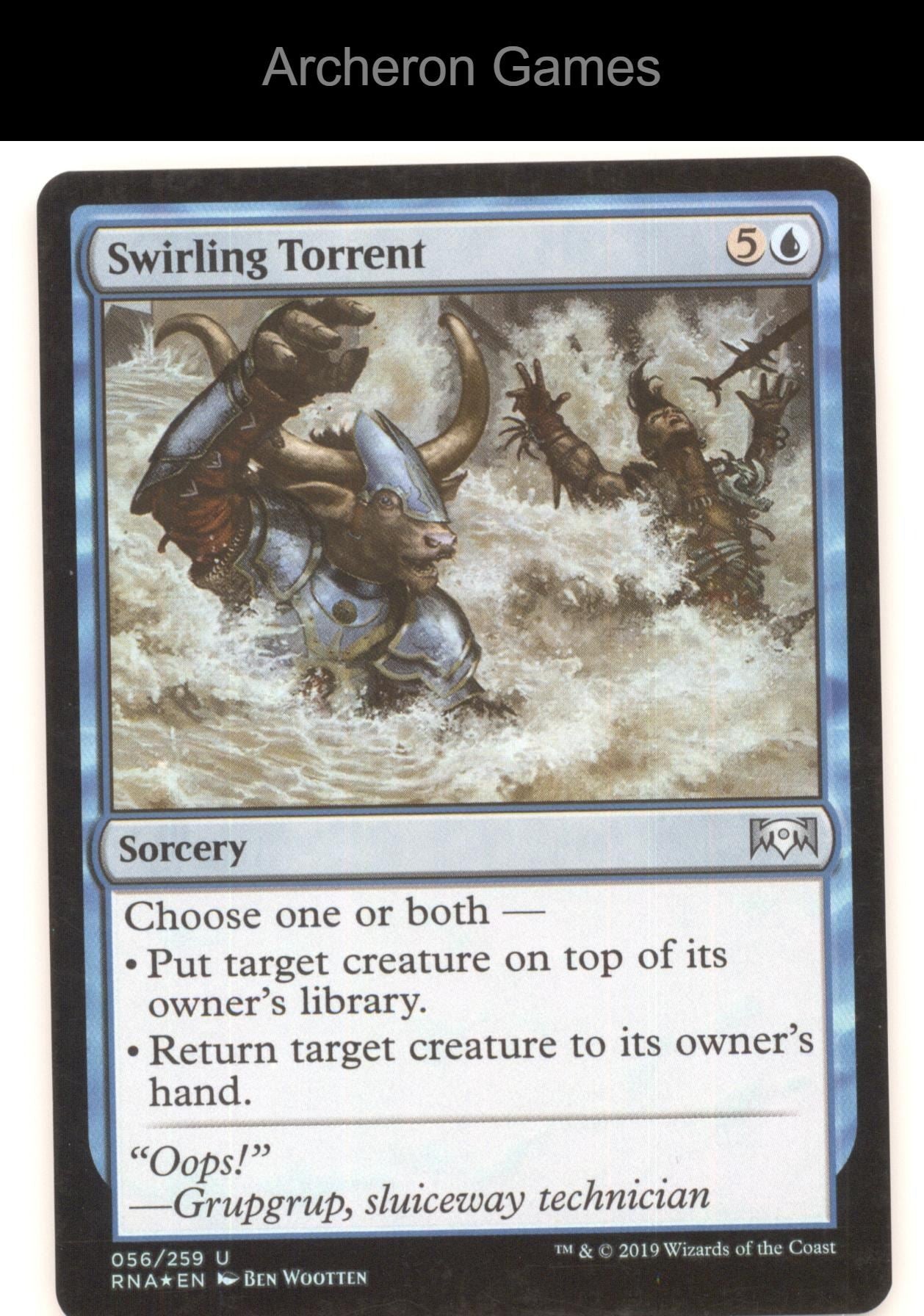 Swirling Torrent 56 UC MTG Card Ravnica Allegiance