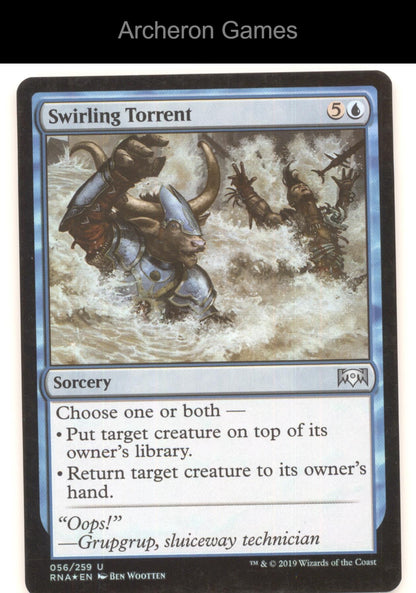 Swirling Torrent 56 UC MTG Card Ravnica Allegiance