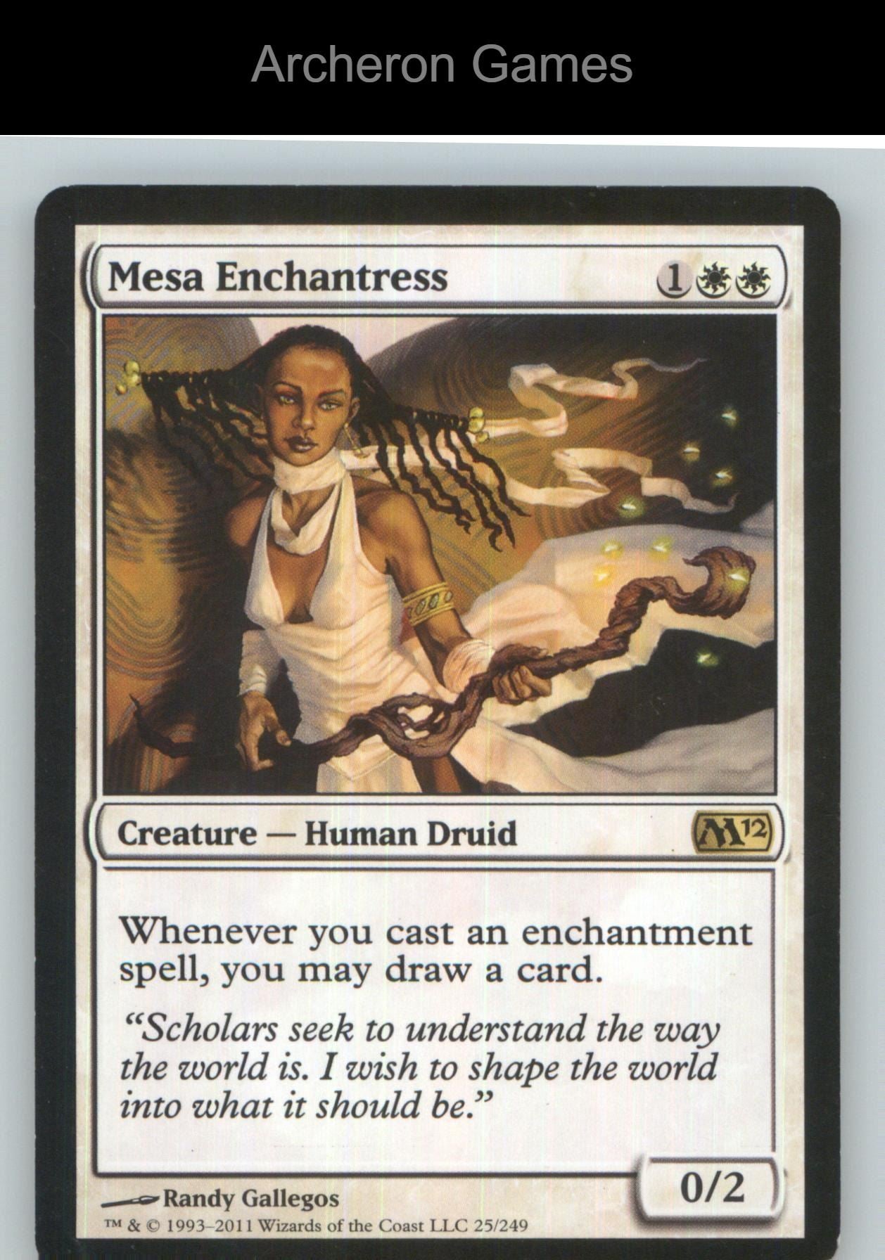 Mesa Enchantress M12 25 R MTG Card NM/EX+
