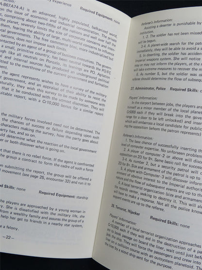 Traveller: Supplement 6: 76 Patrons - Roleplaying Booklet #2T9