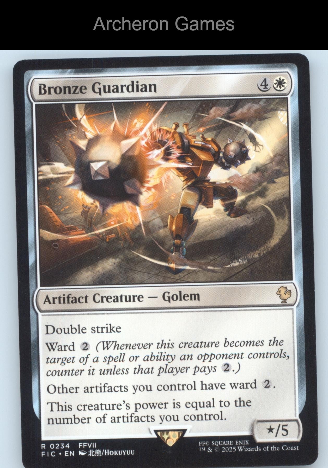 Bronze Guardian 234 R MTG Card Commander: FINAL FANTASY
