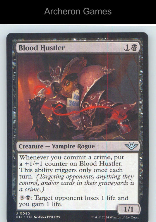 Blood Hustler OTJ 80 UC MTG Card NM/EX+