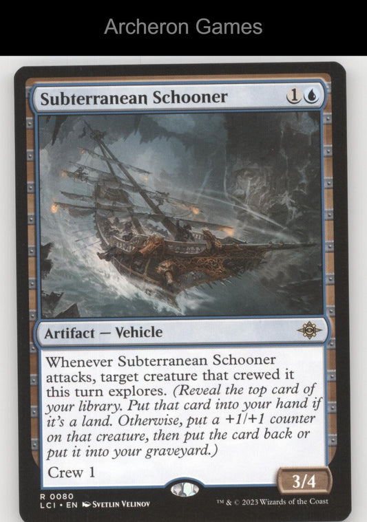 Subterranean Schooner 80 R MTG Card Promo Pack: The Lost Caverns of Ixalan