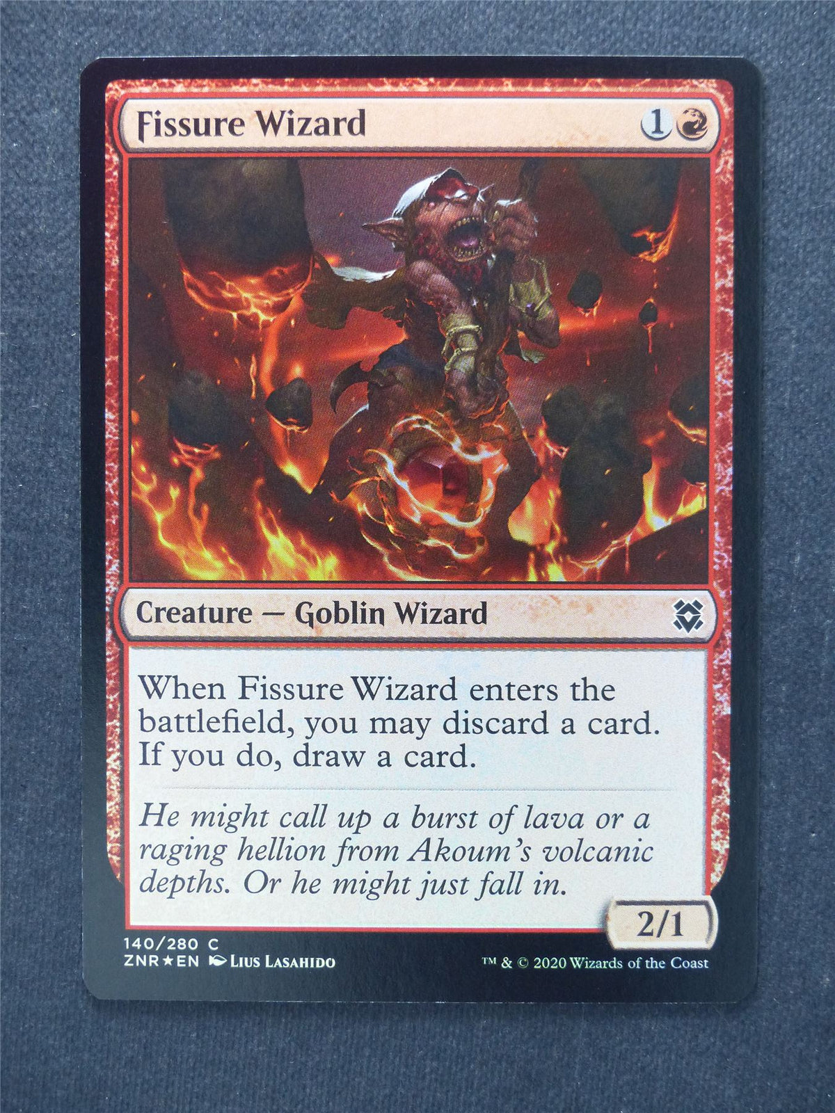 Fissure Wizard Foil - Mtg Magic Cards #QD