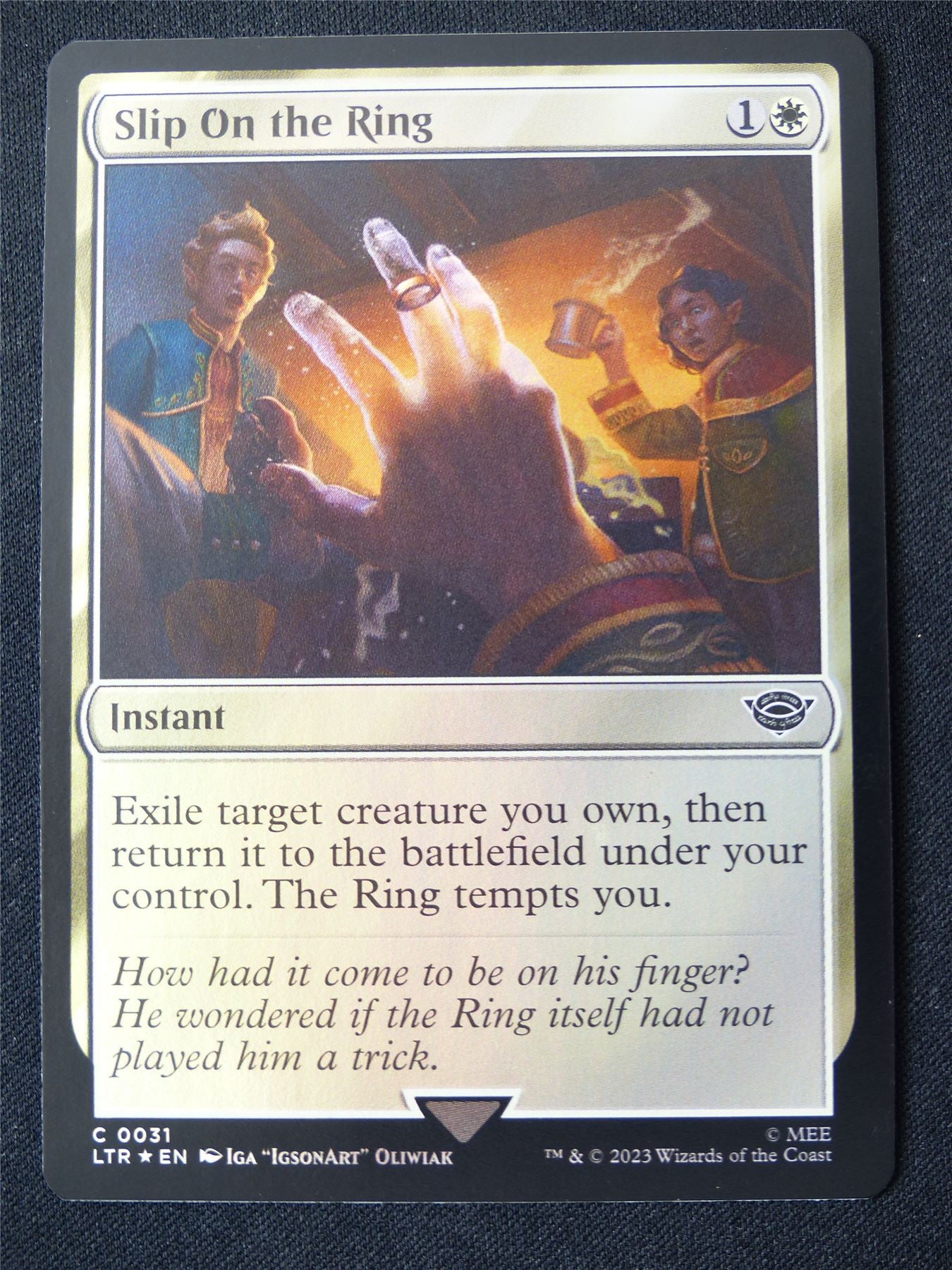 Slip on the Ring Foil - LTR - Mtg Card #16A