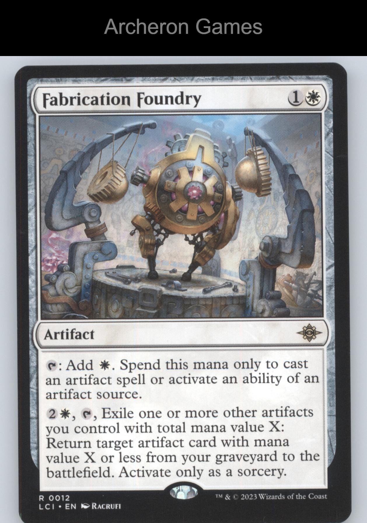 Fabrication Foundry 12 R MTG Card The Lost Caverns of Ixalan