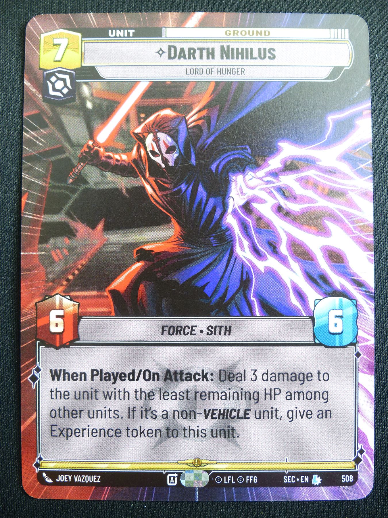 Darth Nihilus 508 Hyperspace - Star Wars Unlimited Card #4H2