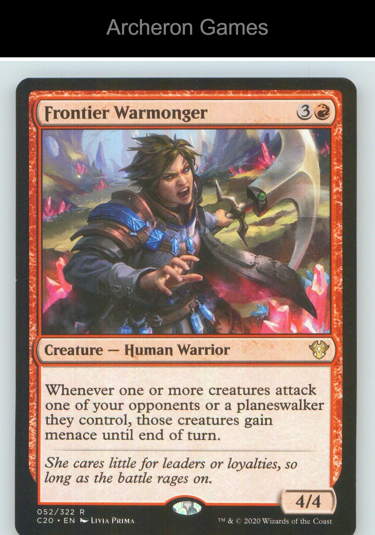 Frontier Warmonger C20 52 R MTG Card NM/EX+