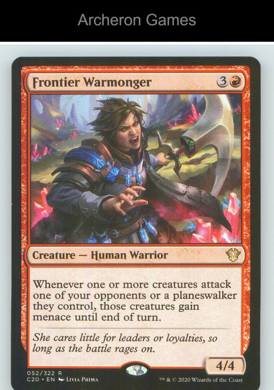 Frontier Warmonger C20 52 R MTG Card NM/EX+