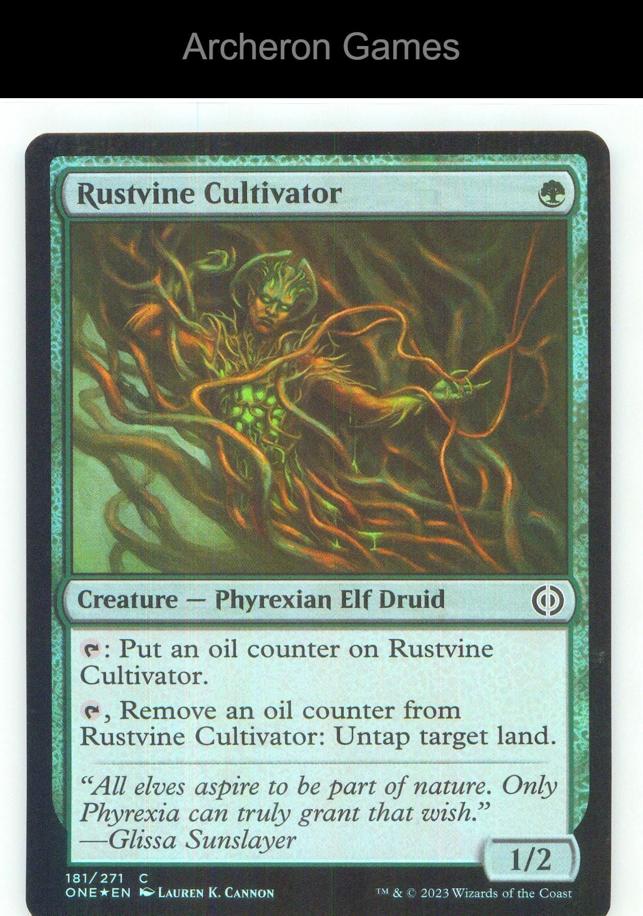 Rustvine Cultivator ONE 181 C MTG Card NM/EX+