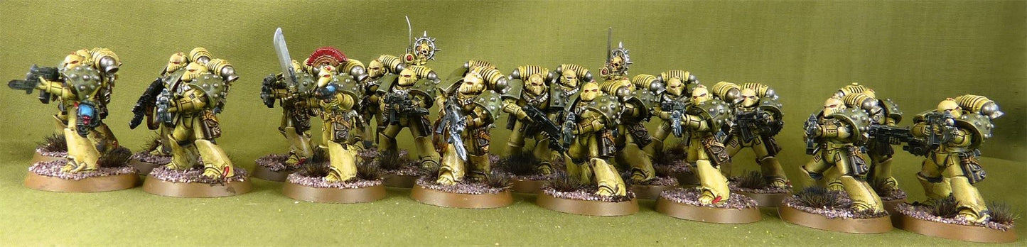 Death Guard MKVI Tactical Squad - Horus Heresy - Painted - Warhammer AoS 40k #N3