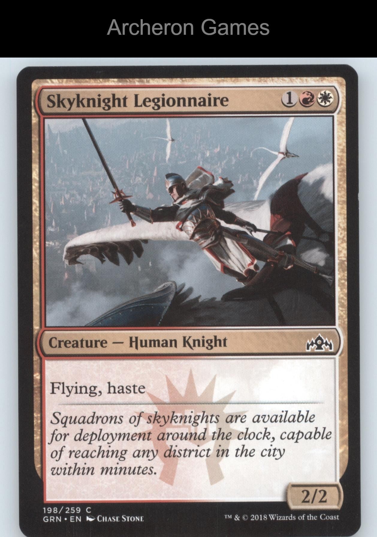 Skyknight Legionnaire 198 C MTG Card Guilds of Ravnica