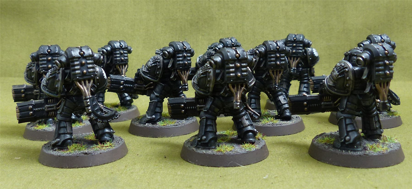 MKIII Tactical Squad set of 10 painted - Iron Hands - Warhammer Horus Heresy #2QG