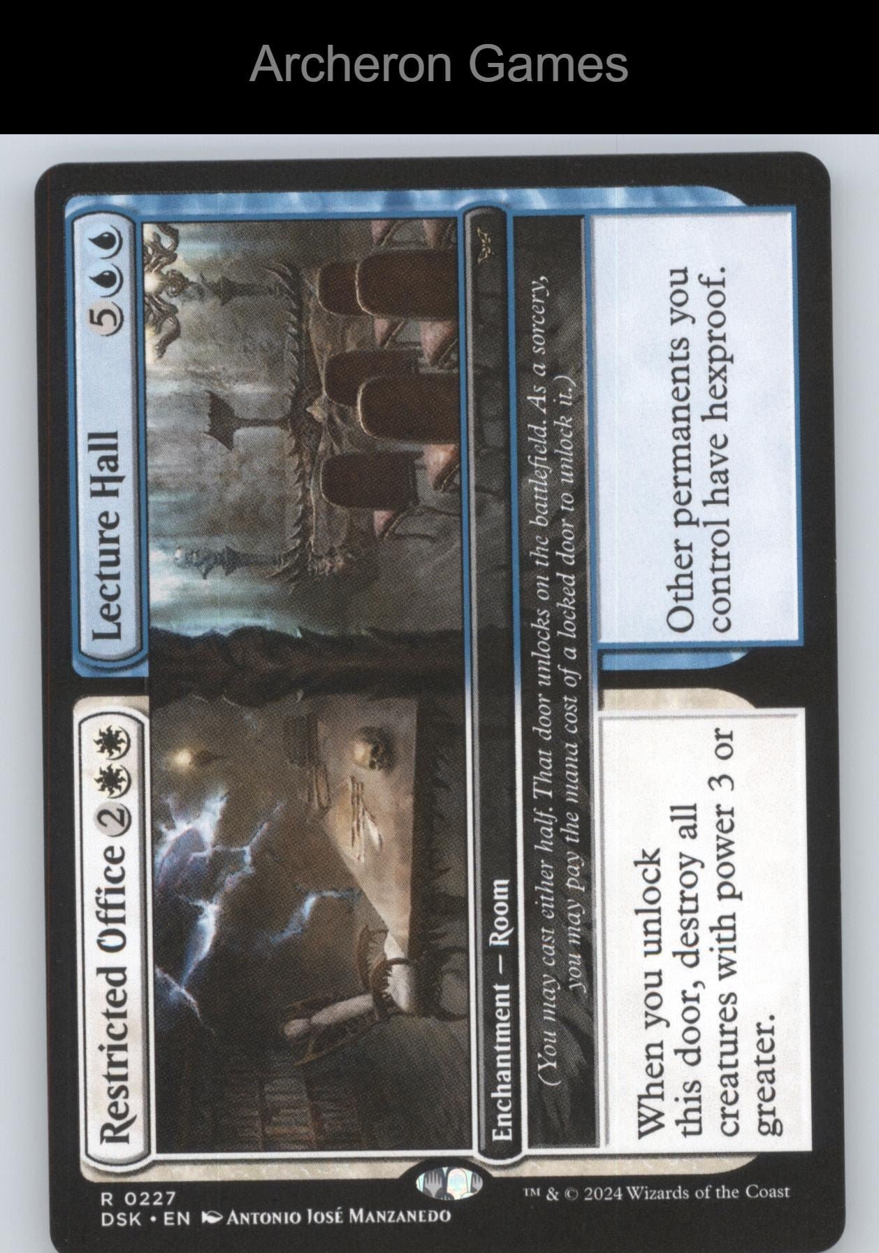Restricted Office // Lecture Hall 227 R MTG Card Duskmourn: House of Horror