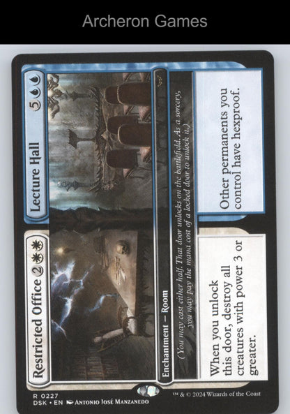 Restricted Office // Lecture Hall 227 R MTG Card Duskmourn: House of Horror