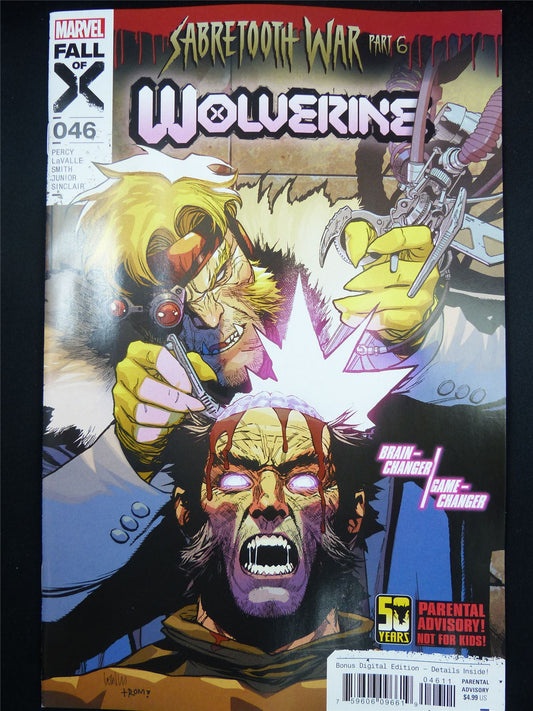 WOLVEIRNE: Sabretooth War part 6 #46 - May 2024 Marvel Comic #4GQ