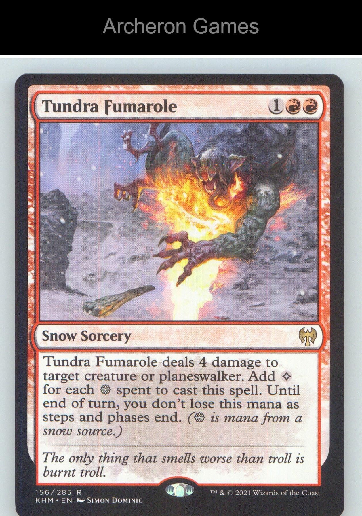 Tundra Fumarole KHM 156 R MTG Card NM/EX+