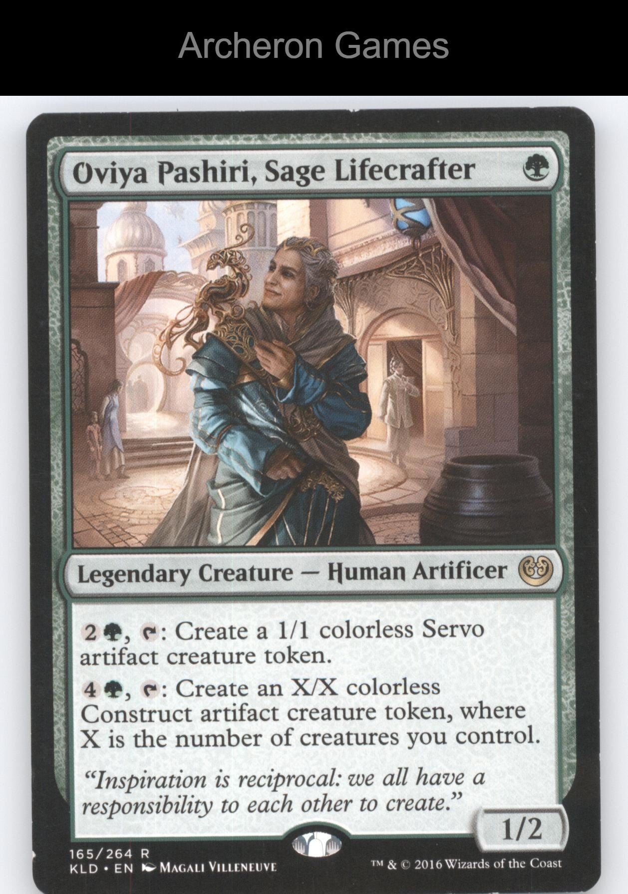 Oviya Pashiri, Sage Lifecrafter 165 R MTG Card Kaladesh