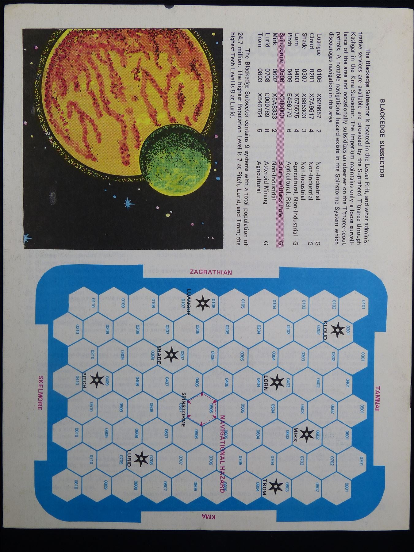 Rogue Moon of Spinstorme: Judges Guild Traveller Companion - Booklet #MZ