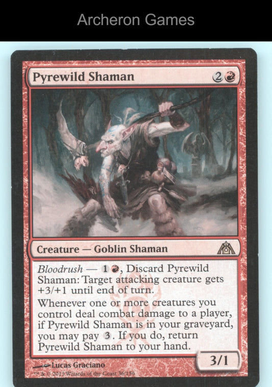 Pyrewild Shaman 36 R MTG Card Dragon's Maze
