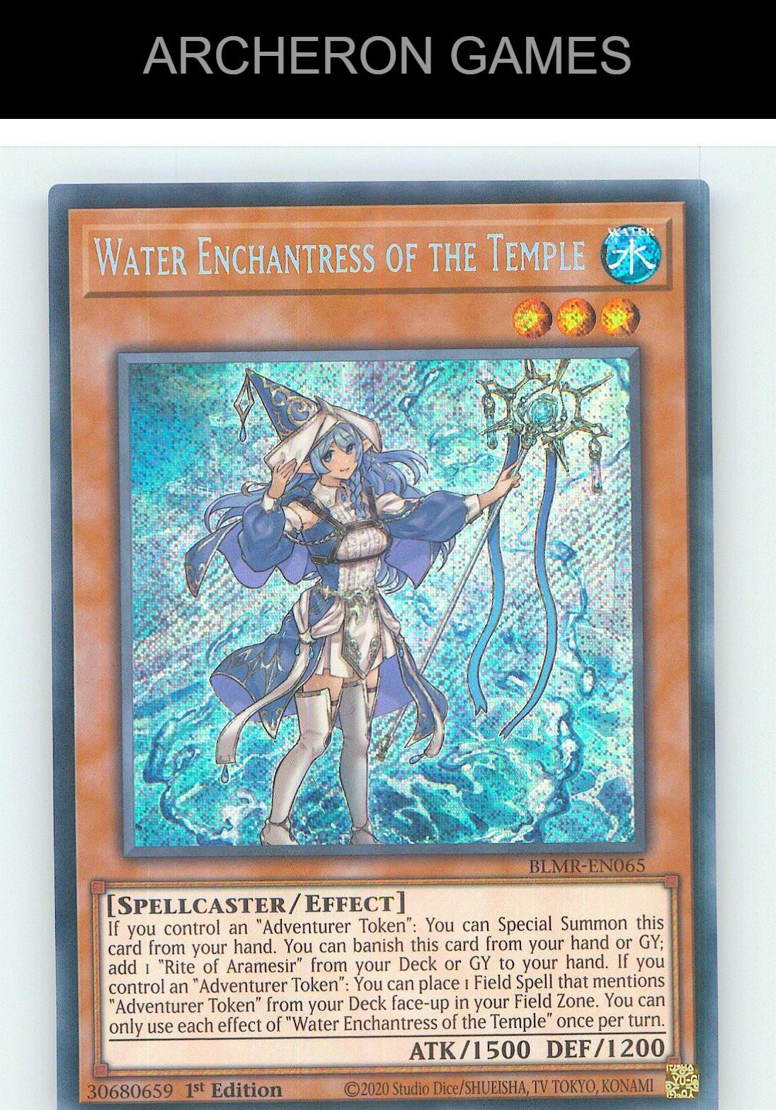 Water Enchantress of the Temple SEC YUGIOH Card 1st Edition