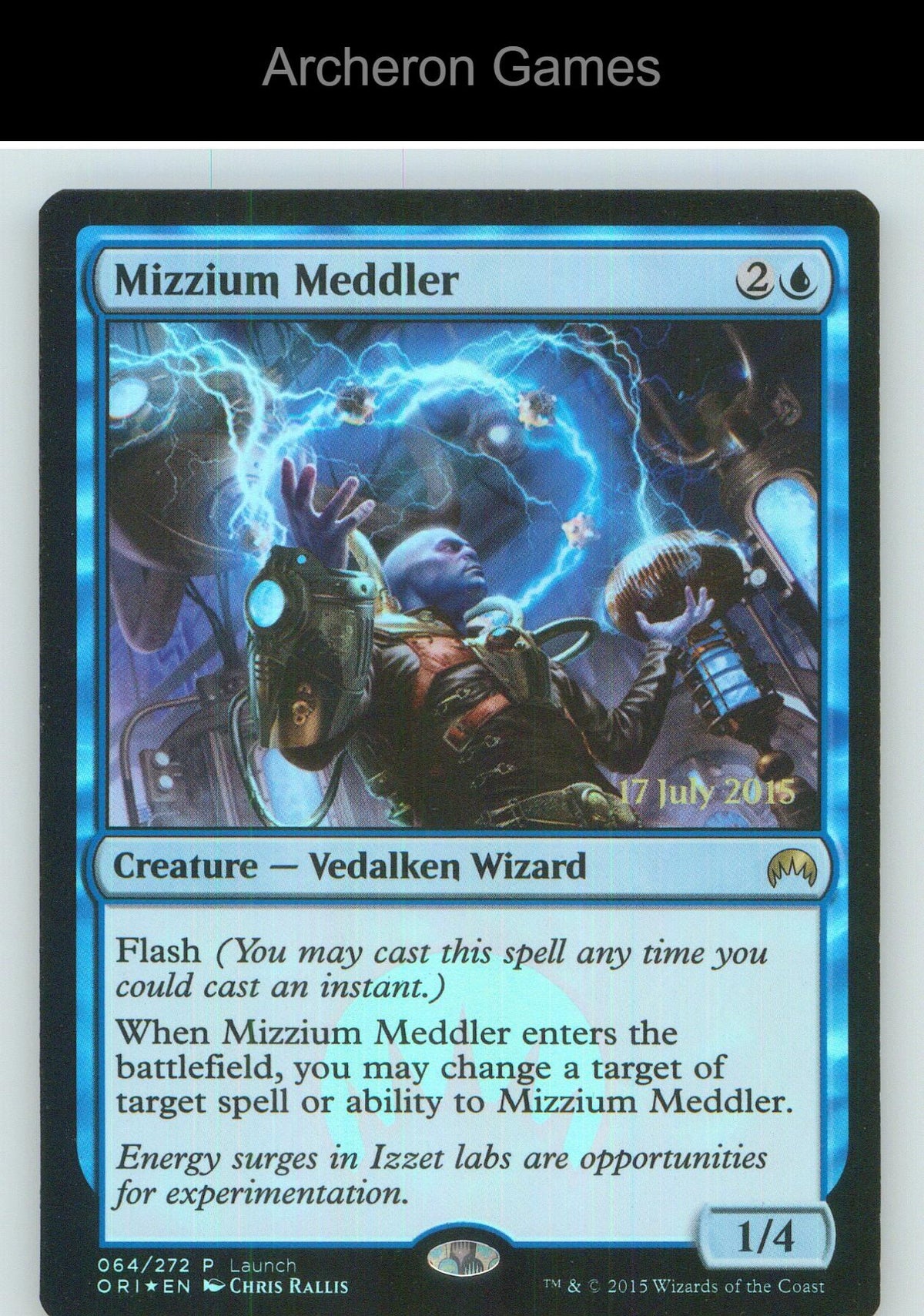 Mizzium Meddler P MTG Card NM/EX+ Foil